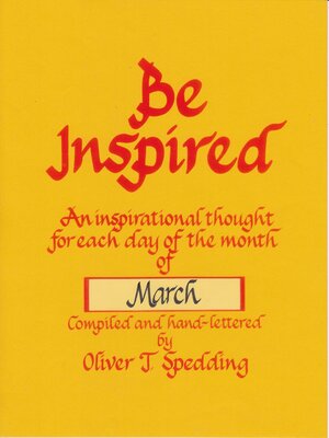 cover image of Be Inspired--March
